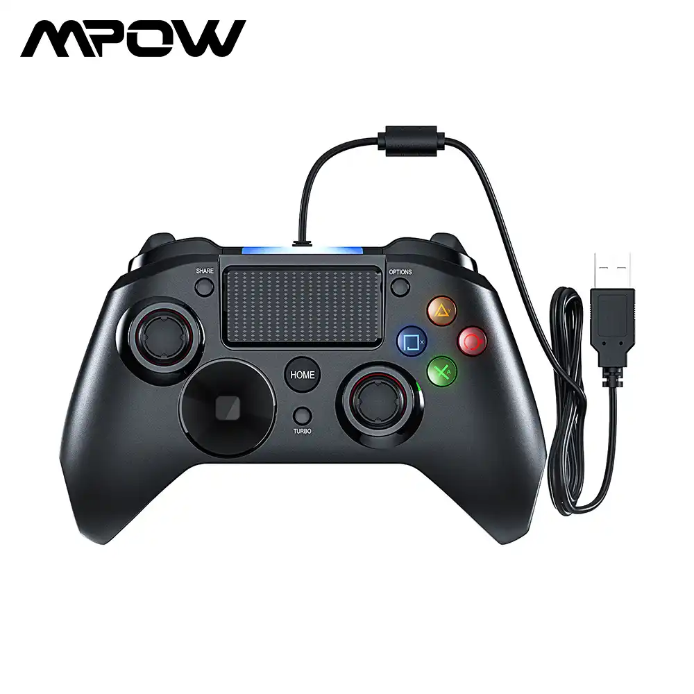 Mpow 有線ゲームパッドゲーム Led ライトゲームパッドコントローラ Usb ゲームパッドとトリガー Bottouns Ps4 ためゲームパッド Ps3 勝利 Android テレビ ゲームパッド Aliexpress
