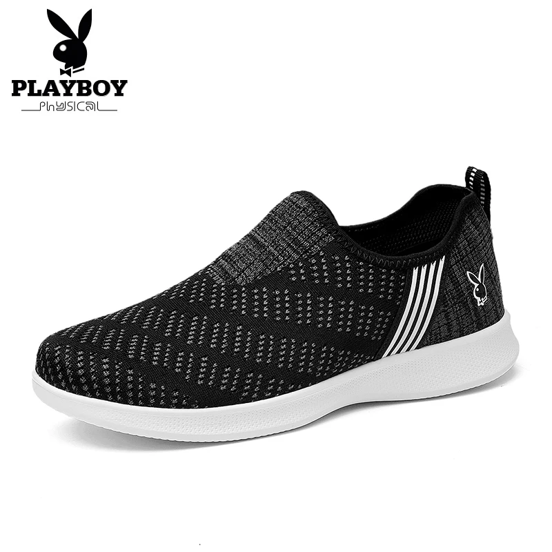 PLAYBOY мужской летний модный дышащий сетчатый Спортивная подготовка на открытом воздухе обувь для бега Casua прогулочная обувь Мужская теннисная обувь