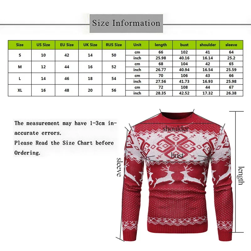 Мужская Рождественская, Печать оленей, вязаный свитер, мода, осень-зима с круглым вырезом, пуловер, свитер для мужчин Повседневная Тонкий шерстяной джемпер одежда для собак