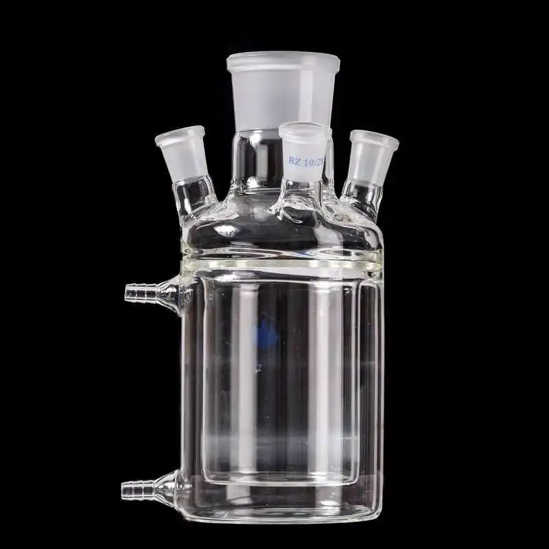 

Four Clip Set Reaction Bottle 500ml/50*19*3 Double Layer Reactor Glass Clip Set Reaction Bottle Thick Material