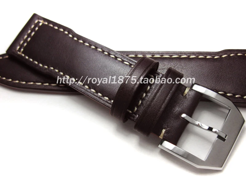 Мужской ремешок из телячьей кожи для часов IWC Pilot Mark XVII IW327004 IW377714 ремешок для часов 20 21 22 мм темно-коричневый ремень браслет