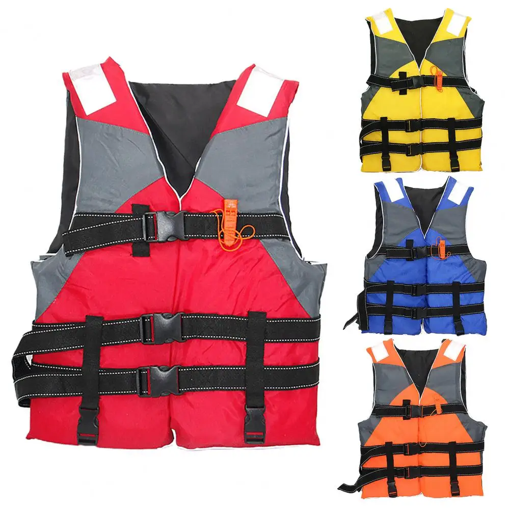 Outdoor Universal Life Jacket Rafting Swimming Floating Adjustable Buckle Life Vest Lifesaving Product for Fishing Boating
