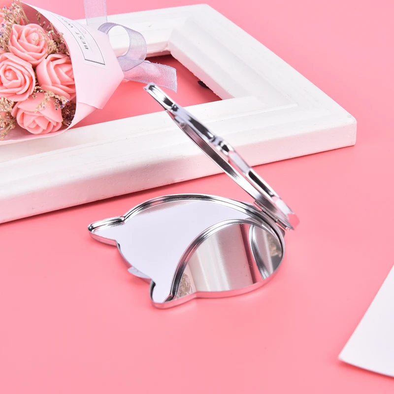 1Pc Compact Makeup Mirror Cosmetic Magnifying Round Pocket Make Up Mirror for Purse Travel Bag Home Office