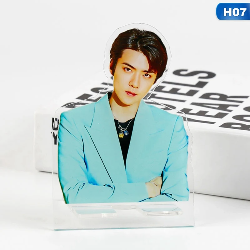 07 K-pop звезда экзо BAEKHYUN SEHUN CHANYEOL SUHO фигурка на акриловой подставке коллекция подарочных канцелярских принадлежностей - Цвет: 07