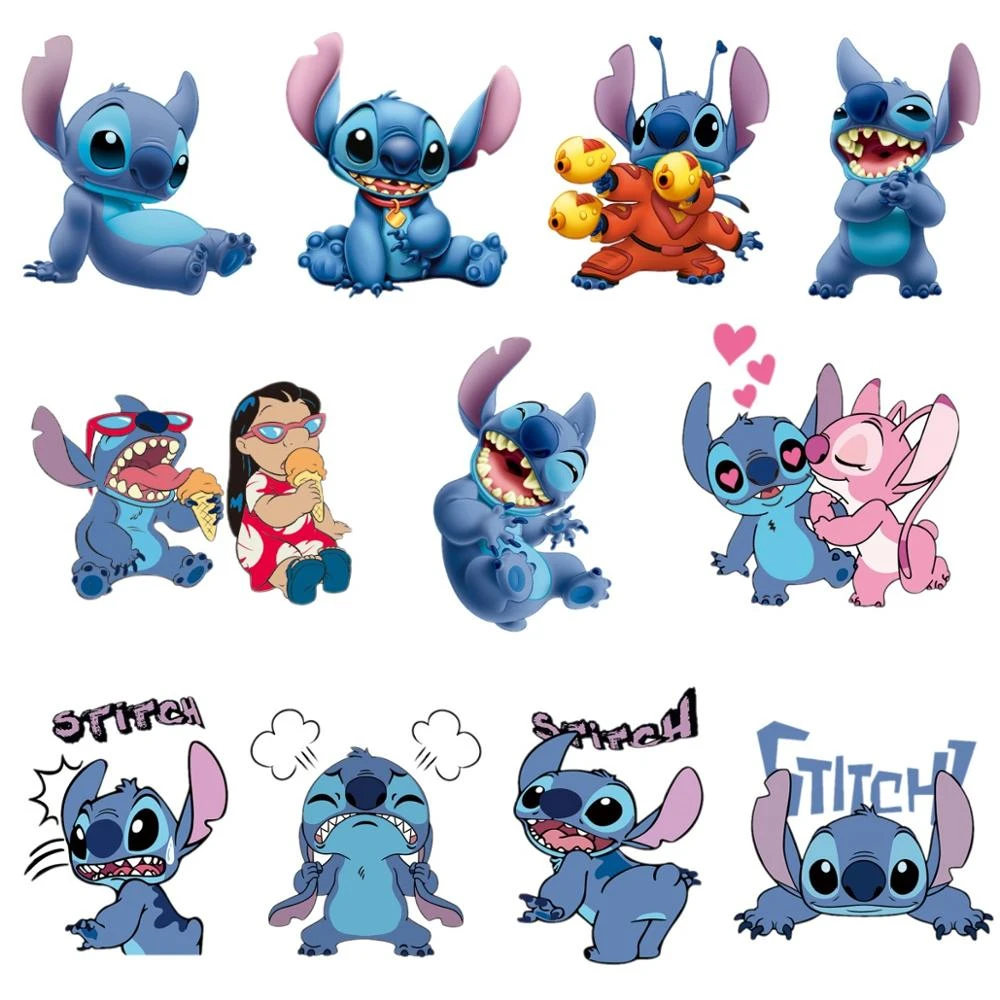 1 個かわいいモンスターステッチ アイコン漫画熱転写ステッカー新到着感熱パッチ鉄上印刷 Aliexpress