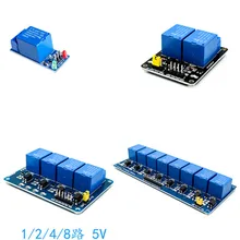 1 2 4 8 canal 5v módulo de relé com optoacoplador. Saída de relé 1 2 4 módulo de relé de 8 vias em estoque para arduino
