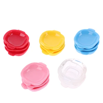 

3Pcs 1/12 Scale Colorful Miniature Dollhouse Dish Plate Doll House Pretend Play Kitchen Cooking Toy Set Accessories