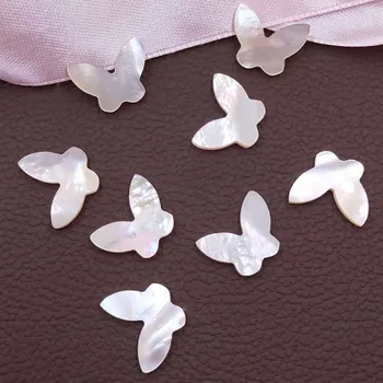 

100pcs/lot 10x14mm-12x16mm Natural Butterfly Mother of Pearl shell for Jewelry