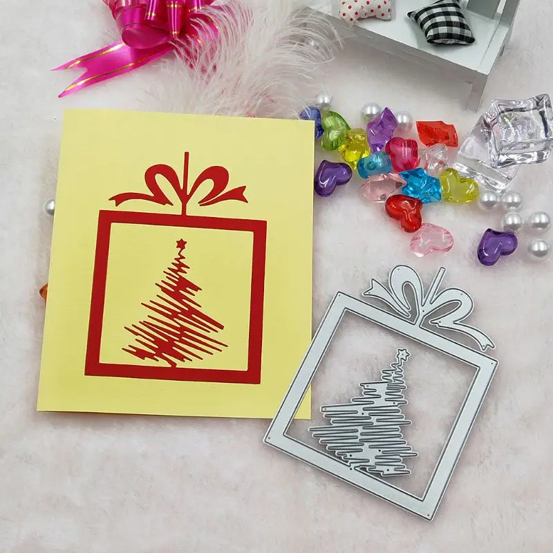 

Gift Box Metal Cutting Dies Stencil DIY Scrapbooking Album Stamp Paper Card Embossing Crafts Decor
