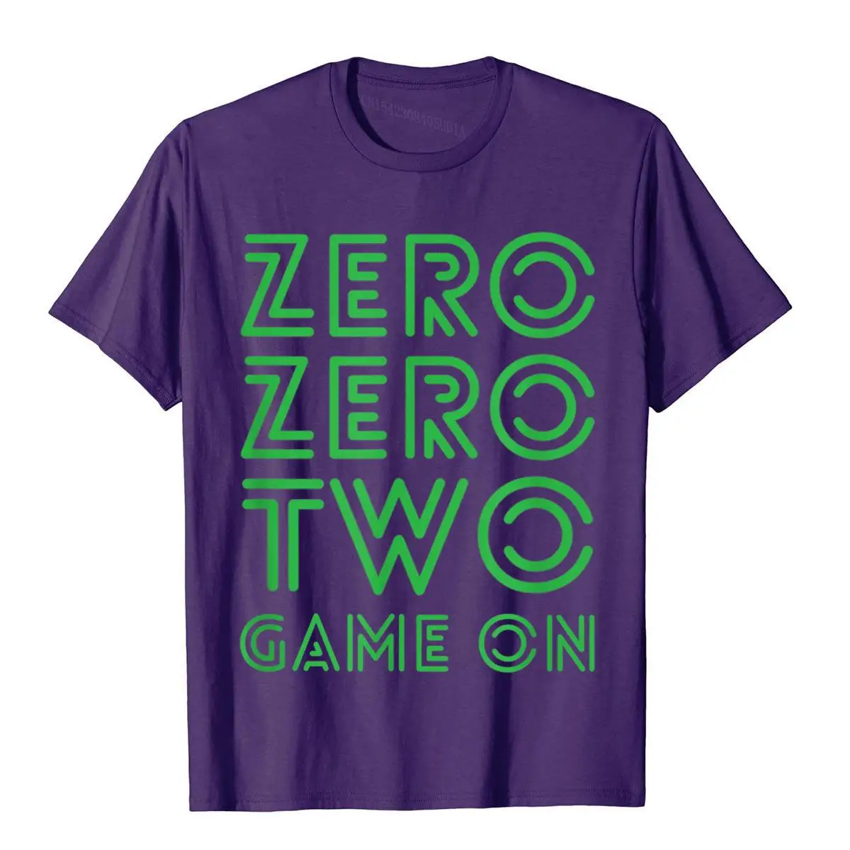 Pickleball Zero Zero Two Game On Green T-Shirt__97A1245purple