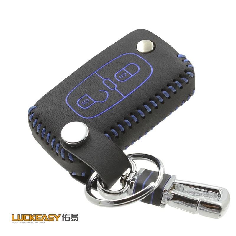 Luckeasy кожа для peugeot 308/408 2012- ключ крышка 2013 чехол для дистанционного ключа от машины key2a