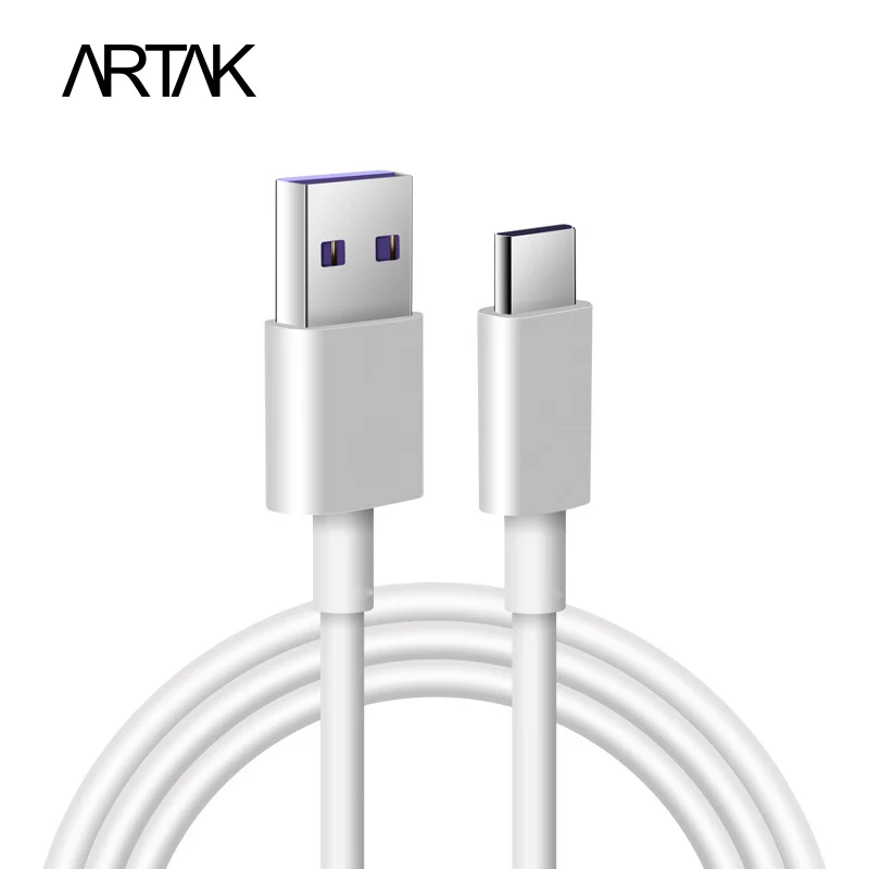 

ARTAK USB 5A Type C Cable USB 0.25M/0.5M/1M/1.5M/2M/3M Type-C Super charge FAST Charger Cable