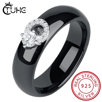 

Strawberry Shape Crystal Women Rings Jewelry Crystal Ring Set European Inlaid Rhinestone Fashion Healthy Ceramic Ring Female
