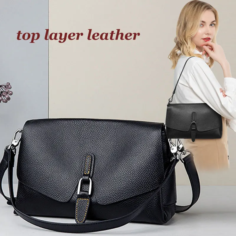 the-first-layer-of-cowhide-women's-bag-fashion-lychee-shoulder-bag-new-high-grade-messenger-bag-leather-ladies-fashion-bag