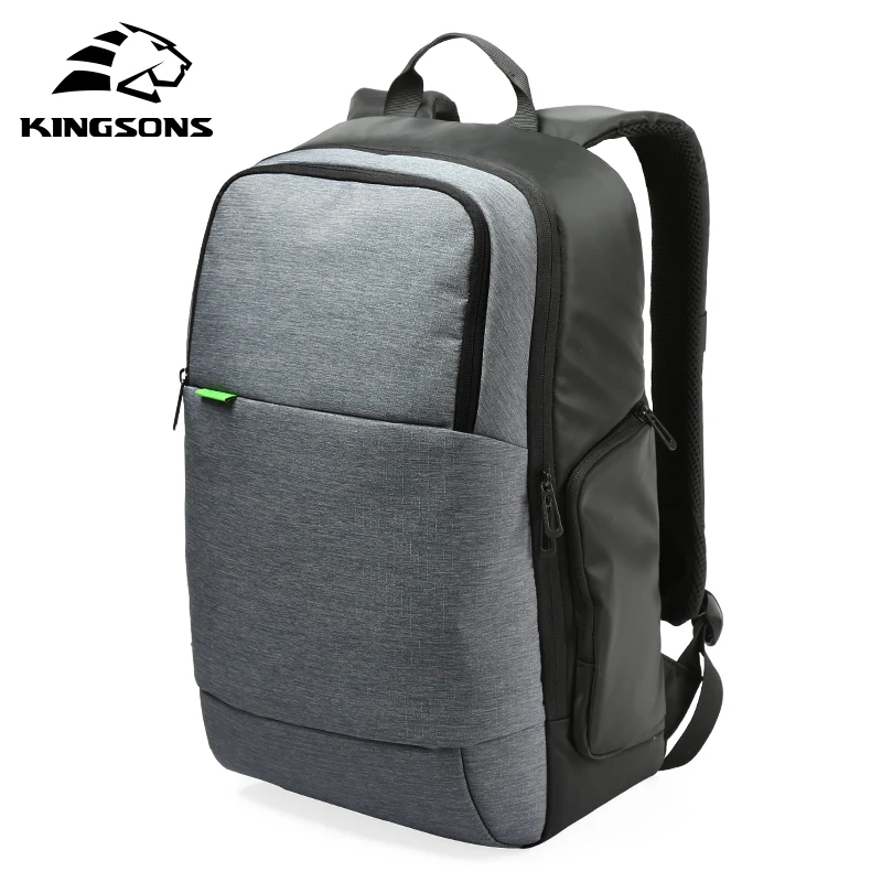 Online Mochila para portátil con carga USB externa marca Kingsons, bolsa antirrobo para ordenador portátil de 15,6 pulgadas para hombres de negocios y mujeres