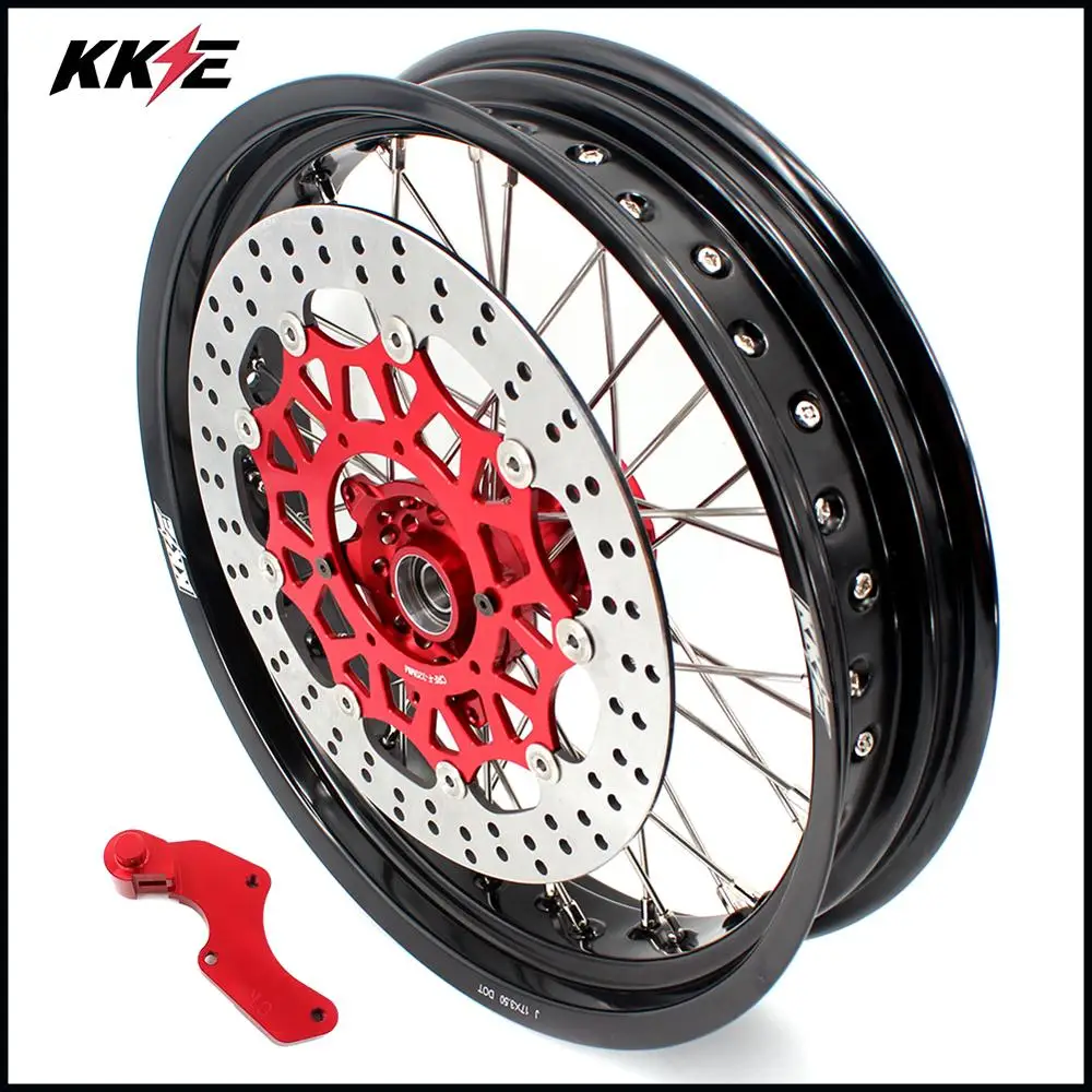 ККЕ 3,5 и 4,25 17 дюймов XR400R 1996-2004 XR600R 1991-2000 CUSH привод Supermoto колесные диски Набор для HONDA задний диск 220 мм
