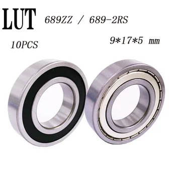 

10 PCS 689ZZ Bearings 689 2RS 689-2Z 9x17x5 mm ABEC-5 Miniature Ball Bearings Thin Wall Deep Groove Ball Bearing