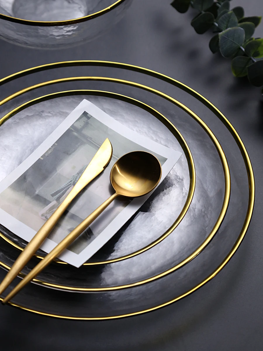 Скандинавские Инс ветер Пномпень стеклянная посуда фруктовый салатник|Блюдца и