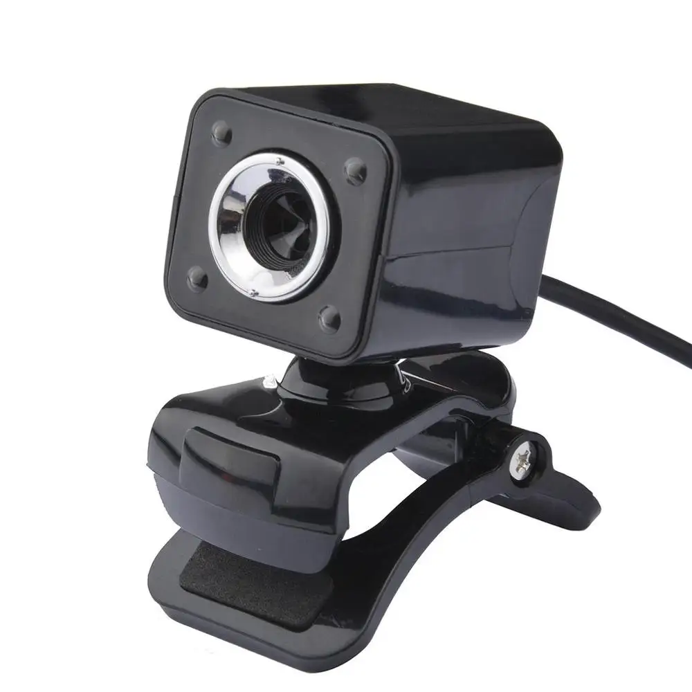 Черный A862 USB веб-камера 720P HD Компьютерная камера Веб-камеры встроенный звукопоглощающий микрофон 640*480 динамическое разрешение - Цвет: Черный