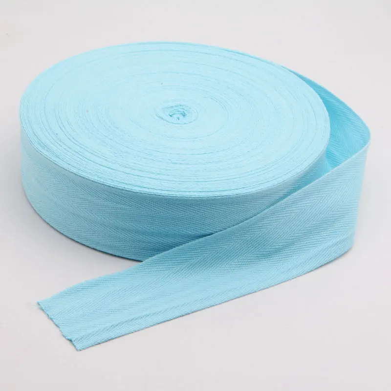 3 м/лот 4,8 см ремень в елочку тканая хлопковая тесьма ткань швейный ремень для сумок аксессуар для одежды Сделай Сам LX730 - Цвет: Sky blue