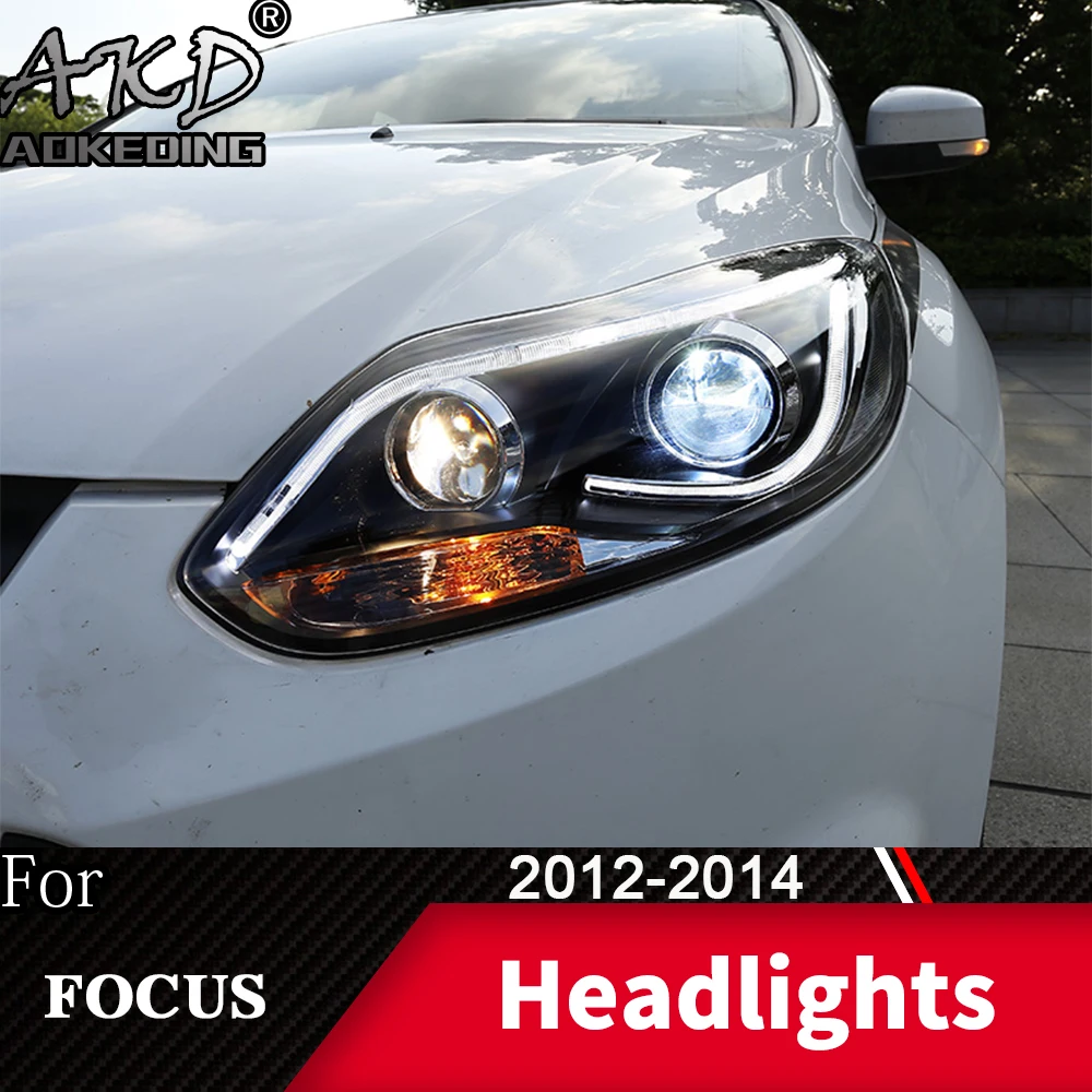 Фара для автомобиля Ford Focus 2012- Focus 3 головной светильник s противотуманный светильник s дневной ходовой светильник DRL H7 светодиодный Биксеноновая лампа автомобильные аксессуары