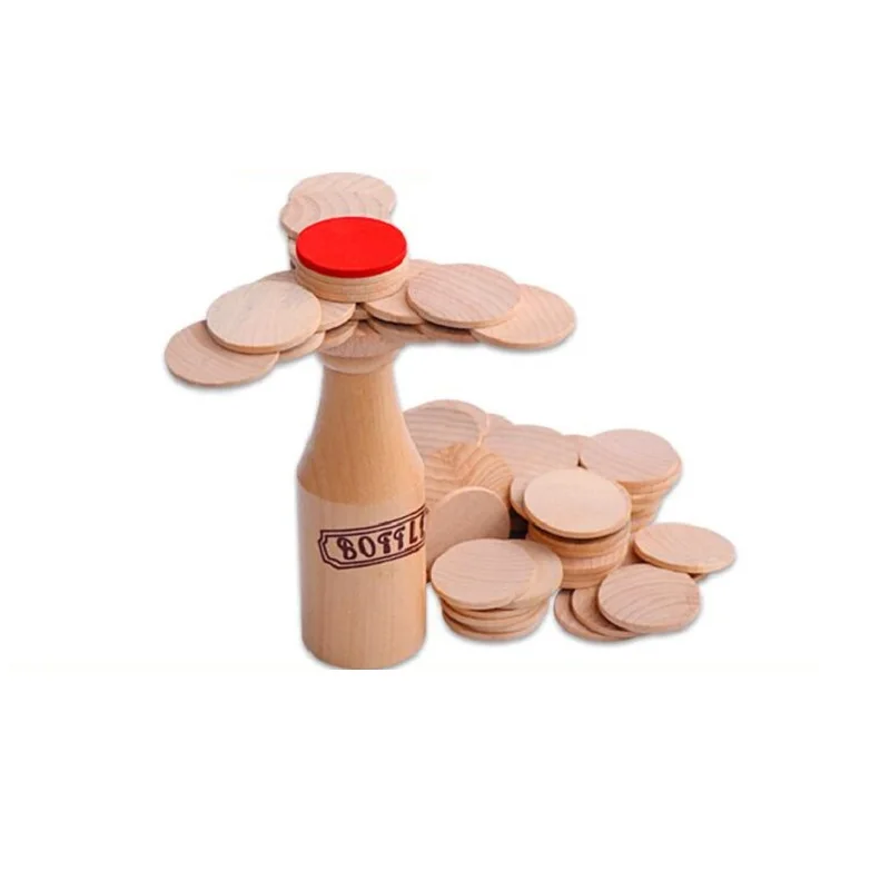 Fly AC Toy - Wooden Toys Bottle Balance Game Toy Funny Family Party Game for Ages 3 and Up 5