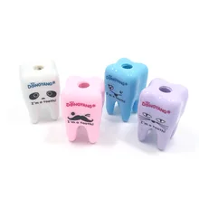 

1Pieces Cute Tooth styling Single hole Pencil Sharpener Creative Stationery Pencil Sharpener Cutter School Office Supplies