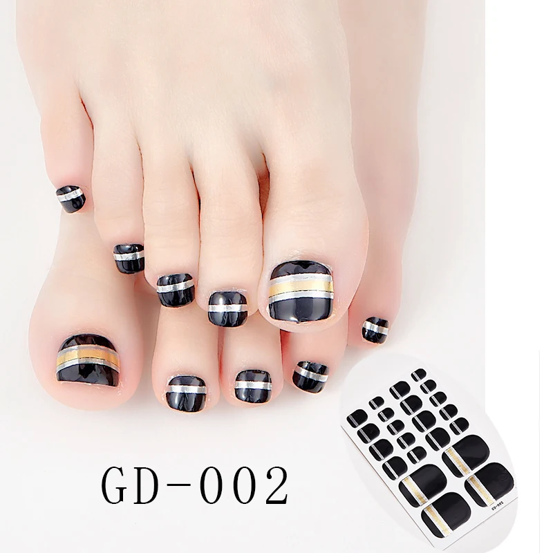 22 кончика/Лист красочные наклейки для ногтей блестящие Adesivos полоски Nailart Novidades дизайнерские Обертывания