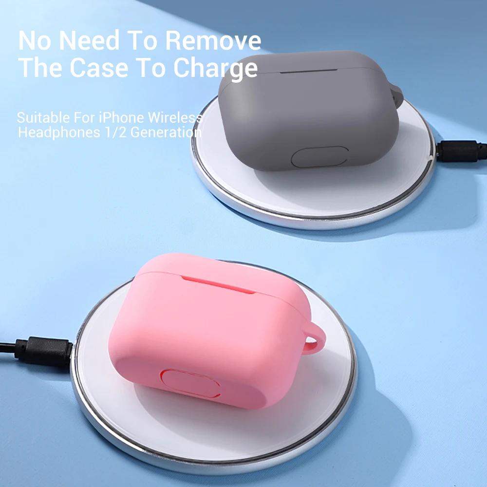 TOPK чехол для наушников Apple Airpods Pro разноцветный силиконовый AirPods 2 1 поколение TWS