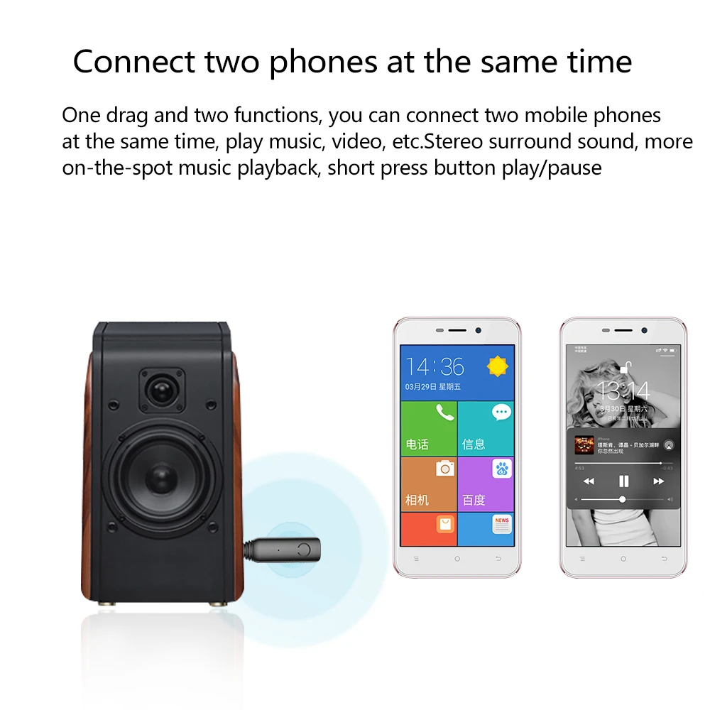 Wireless Bluetooth 5 0 Car Kit Mini 3 5mm Jack AUX Handsfree Stereo Music Audio Receiver Adapter for Car Headphone Speaker