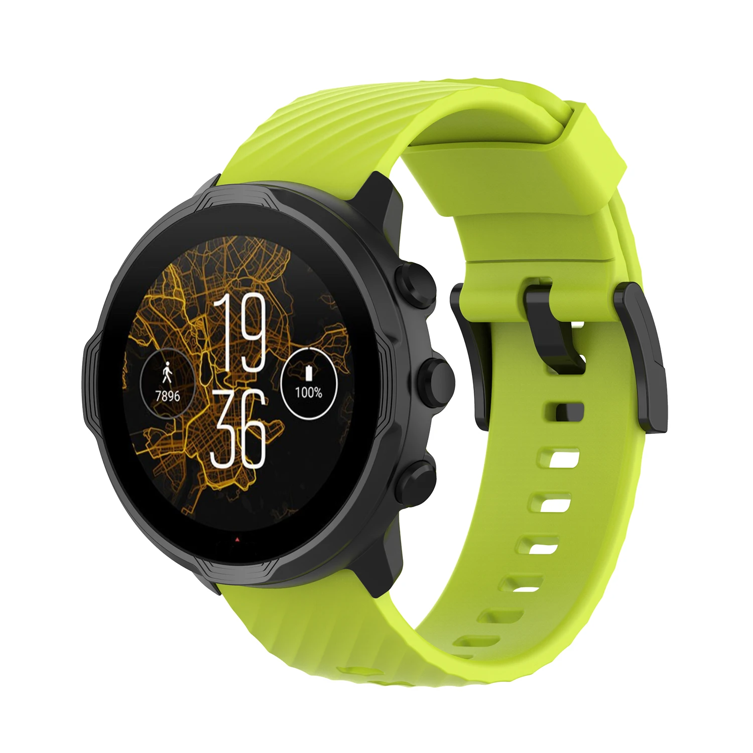 Bracelet De Montre En Silicone Pour Suunto 7, 9, Baro, D5, Spartan – Sport, 24 Mm, Neuf Avec étiquettes