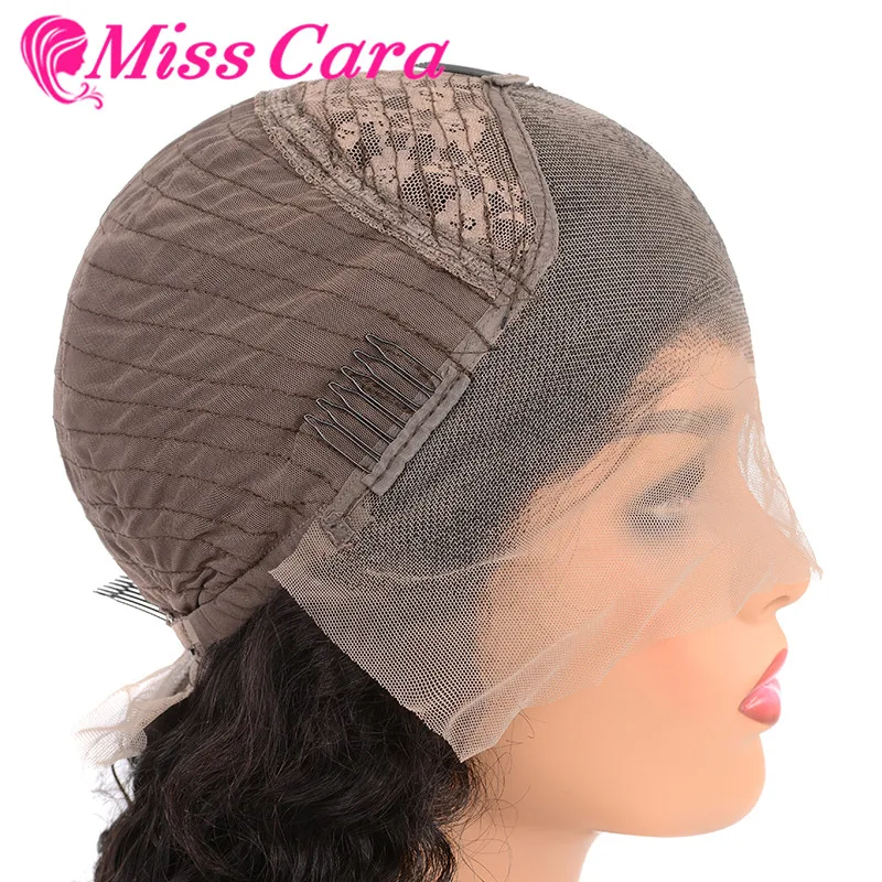 Miss Cara 8 14 дюймов Короткие парики боб из человеческих волос на шнуровке спереди