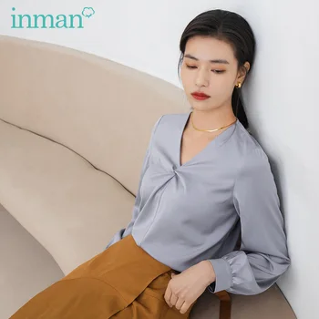 

INMAN 2020 Summer New Arriavl Temperament Literary V-neck Commuting Minority Blouse