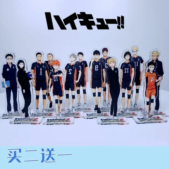 

Anime Haikyuu!! Hinata Shoyo kageyama tobio tsukishima kei Cosplay Stand Figure Acrylic Desk Model Plate Decor Gifts