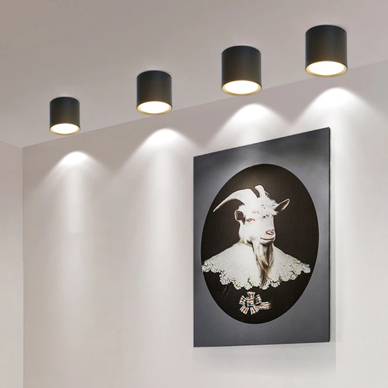 표면 장착 5W 7W 9W 12W 15W 18W 20W 24W LED 통 천장 조명 LED 스포트 라이트 천장 조명기구 조명 실내 조명