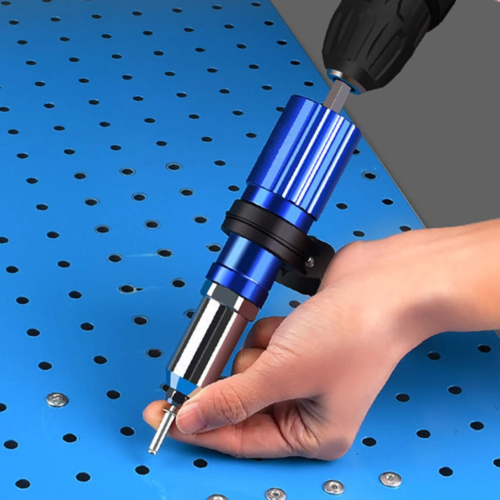 Electric Rivet Gun 2.4mm-4.8mm rivet nut drill adapter riveting tool Insert Nut Tool