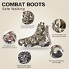 Botas militares para hombre con cordones impermeables, zapatos de exterior, transpirables, de lona, Camuflaje, combate táctico, botines para el desierto, para invierno ► Foto 3/6