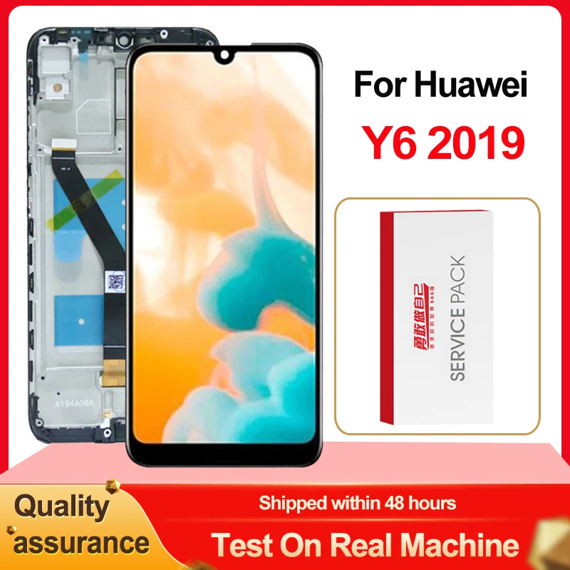 Протестированный ЖК-дисплей для Huawei Y6 2019 с сенсорным экраном Prime версией LX1 LX2 LX3 L21