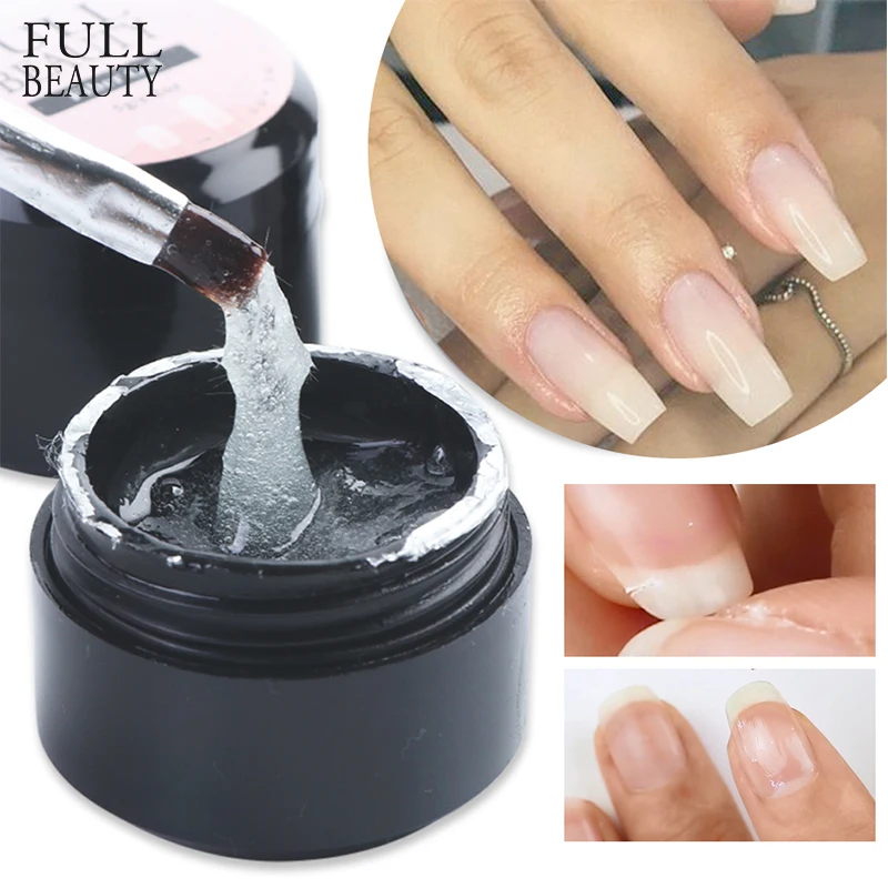 

Full Beauty Fiber Extension Repair Gel Clear Poly Builder for Nail Extension Acrylic Repair Broken Nail Forms Gel Polish CH1520
