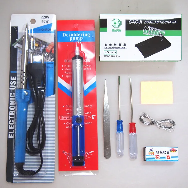 

40W/60W Adjustable Temperature Electric Soldering Iron Set Welding Solder Station Heat Pencil Repair Tool Kit
