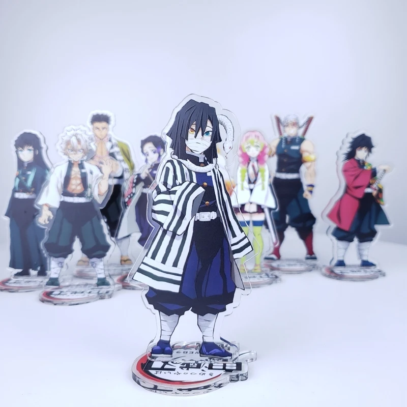 05 Аниме Demon Slayer: Kimetsu no Yaiba Kochou shinobabu Iguro Obanai Shinazugawa Sanemi Косплей акриловый стол стенд фигурка модель - Цвет: 05