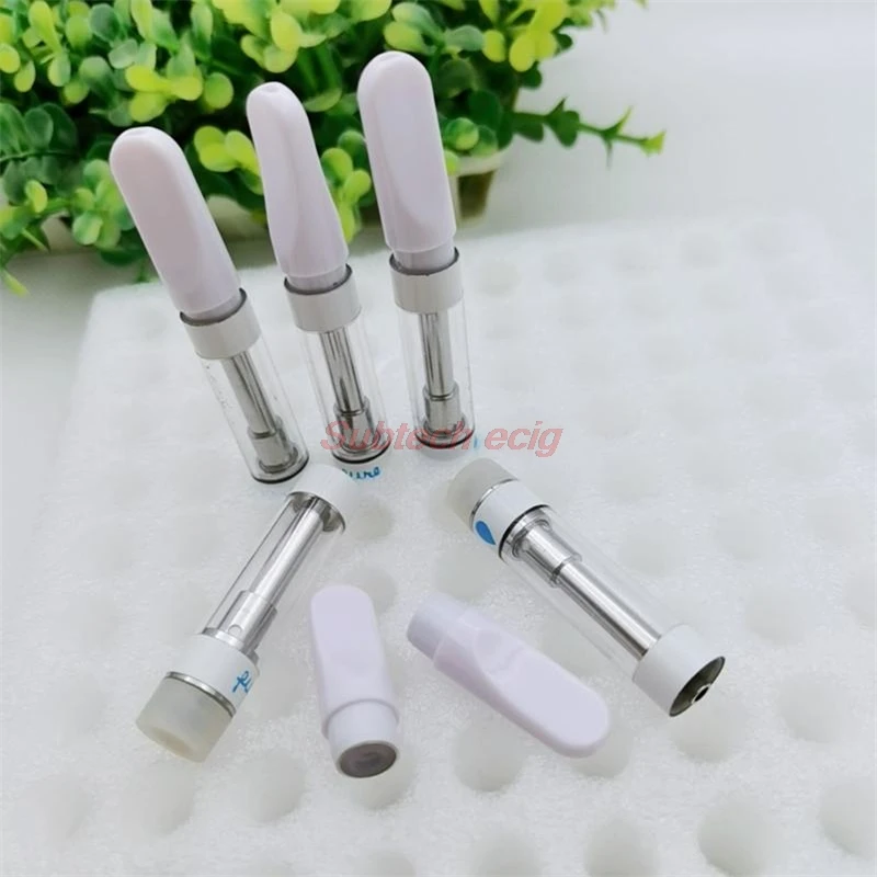 

50pcs PureOne Vape Cartridges 510 Thread Vape Pens Carts Ceramic Coil E-Cigarettes 0.8ml 1.0ml Press Tips Vaporizer Atomizer pen