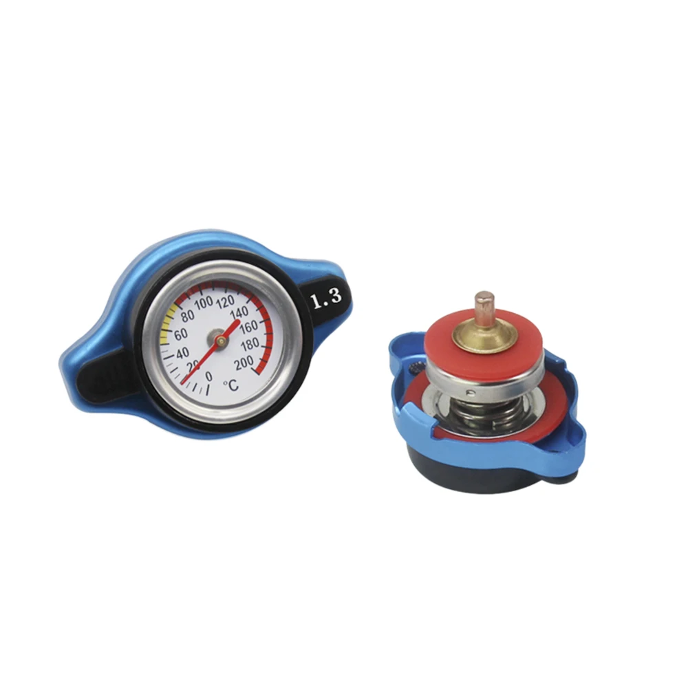 

Universal 0.9/1.1/1.3Bar Tank Cover Thermo Thermostatic Radiator Cap Cover with Water Temperature Gauge for Ford Focus 2 VW Bora