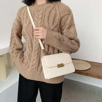 

Bag Women's Messenger Bag Women's Summer New Style 2020 Shoulder Bag Retro Casual Small Square Bag