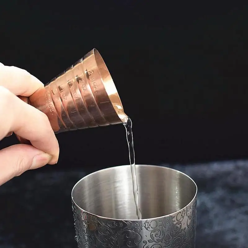 Из нержавеющей стали практичная мера Джиггер бар шейкер для коктейля три весы кофе мерный стаканчик волшебный Джиггер Бар Инструмент