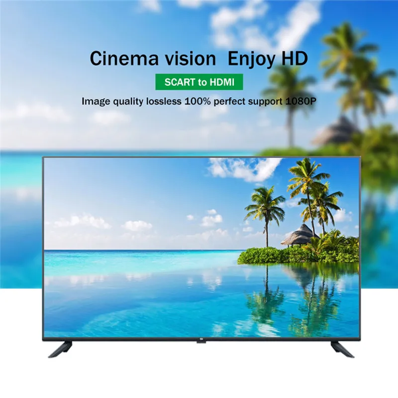  1080P Scart Al Convertitore di HDMI Audio Video Adattatore con Adattatore di Ricarica Cavo Per HDTV