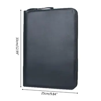 

New Large Capacity Fountain Pencil Case 48 Slots Pens Bag Writing Holder Supplies 33x25cm