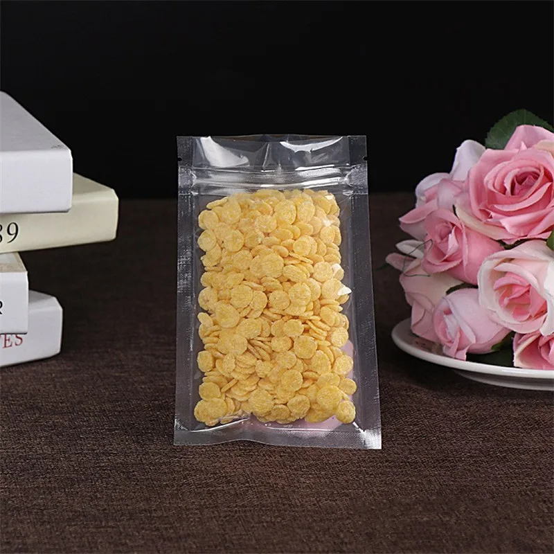 1000 Teile/los Multi-Größe Transparent Druckverschlussbeutel Getrocknete Blume Tee Lebensmittel Versiegelt Kunststoff Verpackung Aufbewahrungstasche Fabrik Großhandel – Detail 5