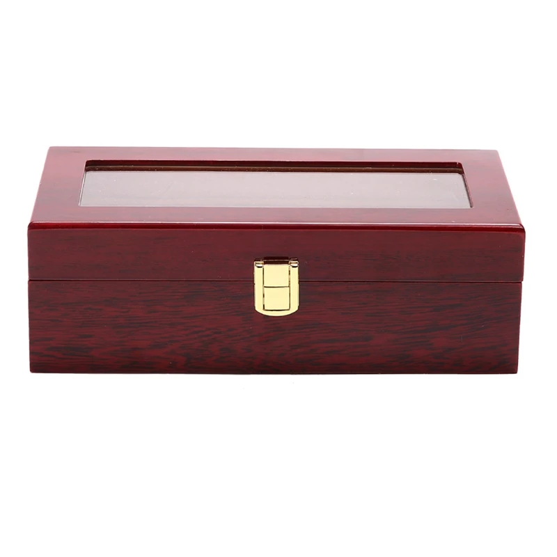 5 Slot / Grid Watch Box Portable Wooden Display Container Storage Holder Travel Organizer Case Gift unique and beautiful box