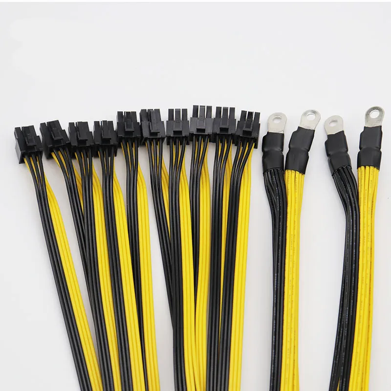 10 шт. 6 контактных разъемов 1 комплект кабель питания Sever PCI-E PCIe Express для Antminer S9 S9j L3 +